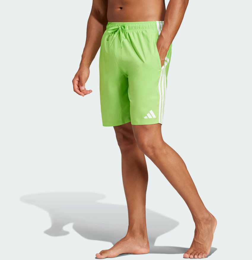 Costume da bagno Uomo Adidas 3-Stripes - Verde Fluo