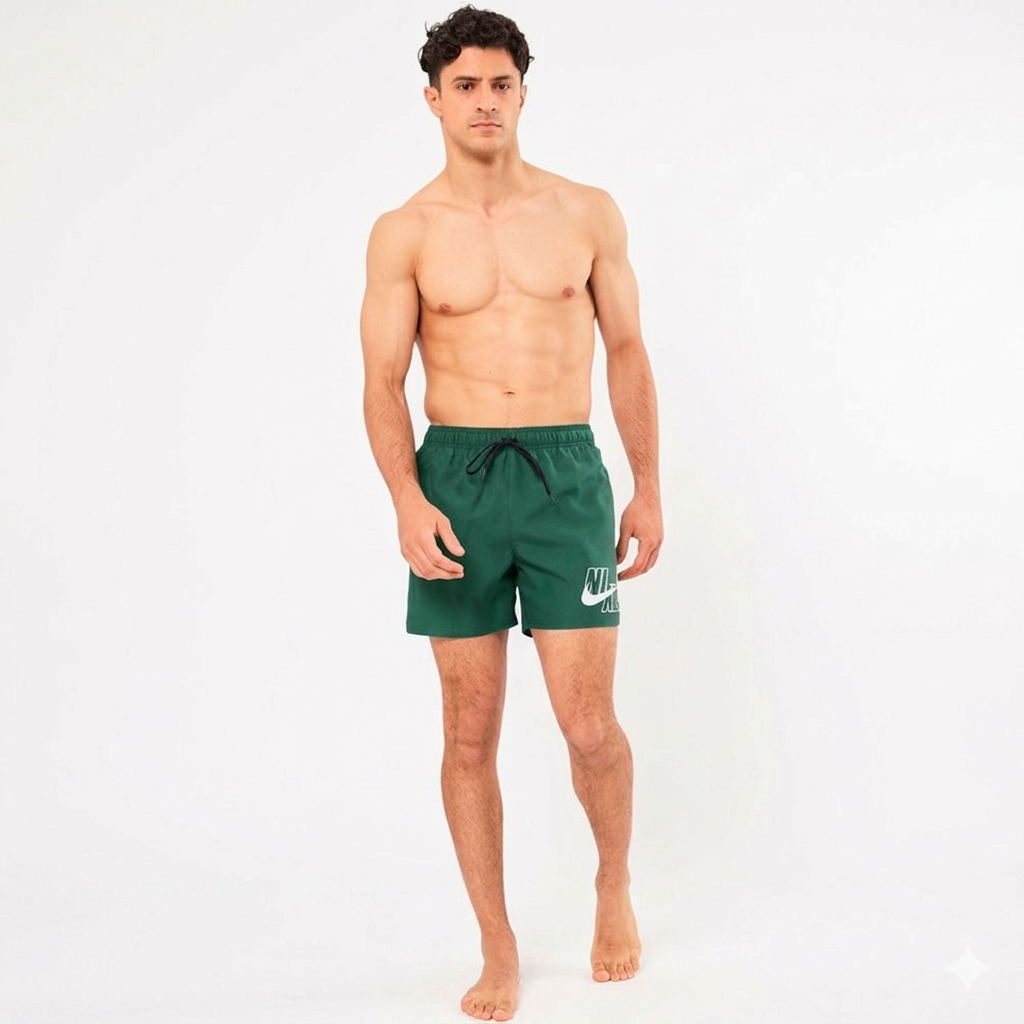 Costume da Bagno Uomo Nike 5 Volley Short - VERDE