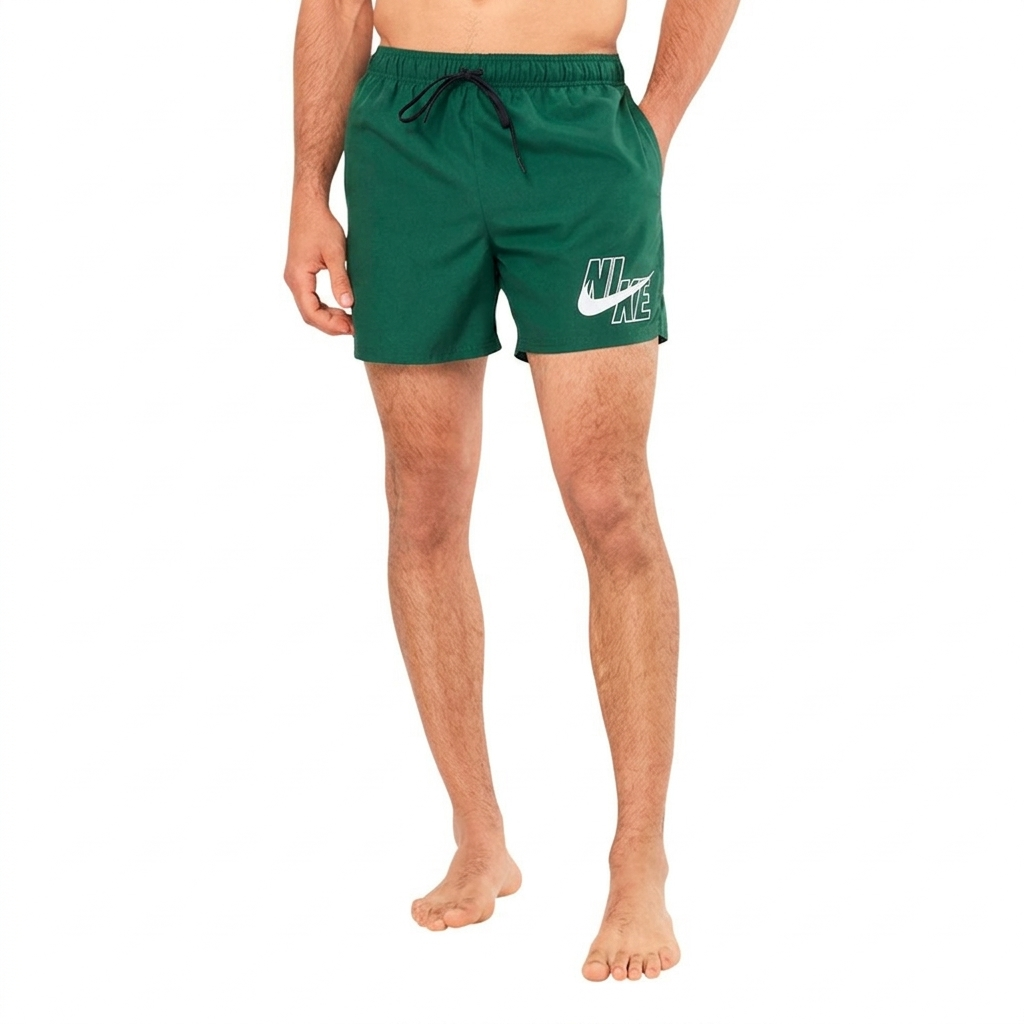 Costume da Bagno Uomo Nike 5 Volley Short - VERDE
