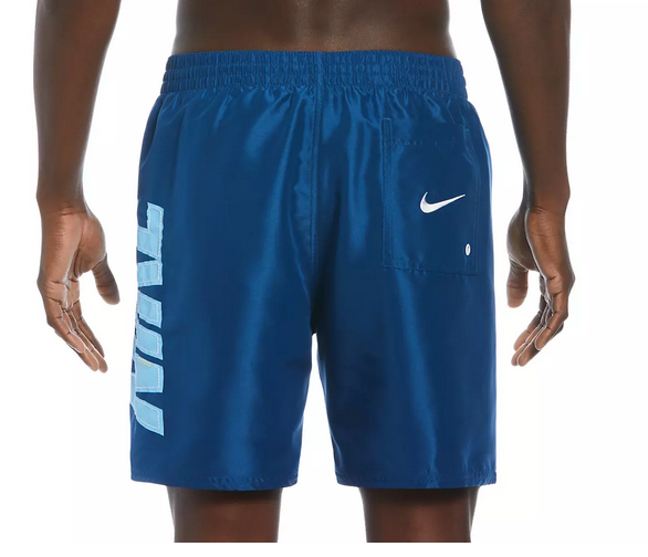 Costume da Bagno Uomo Nike Big Logo - Blu
