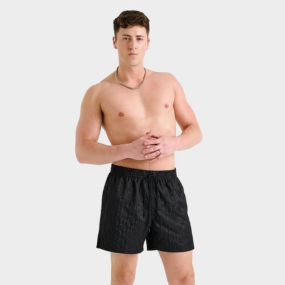 Costume da Bagno Uomo Nike Breaker Swoosh logo Link - Nero