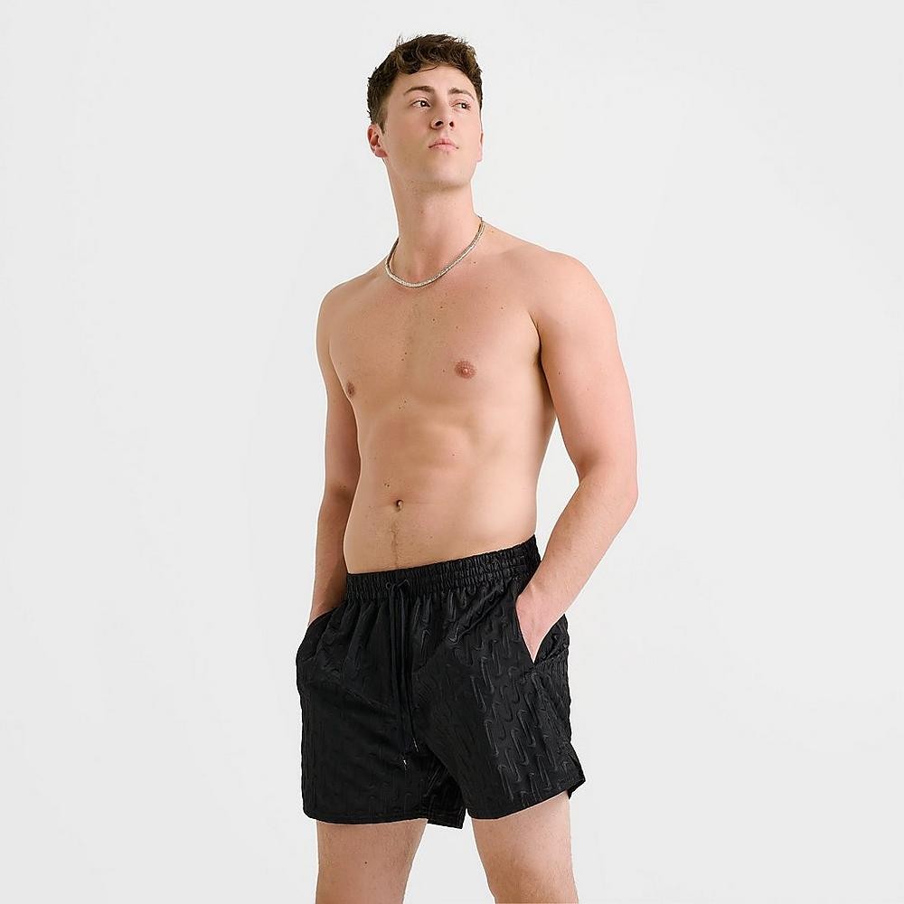 Costume da Bagno Uomo Nike Breaker Swoosh logo Link - Nero