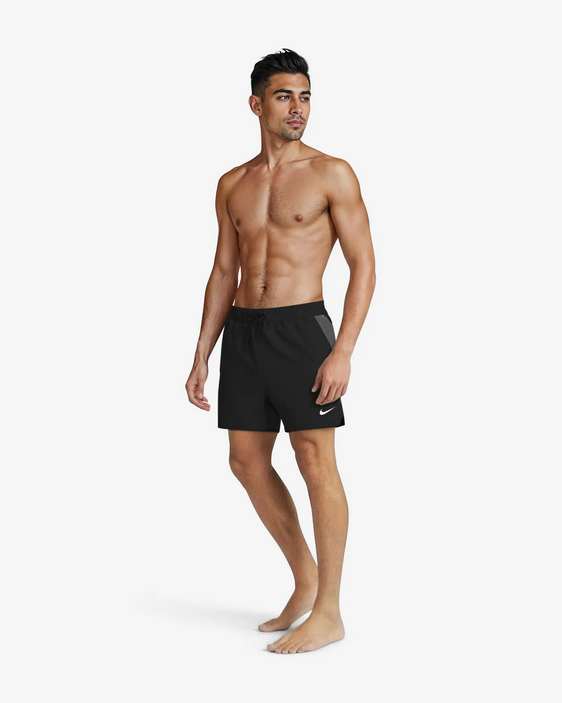 Costume da Bagno Uomo Nike Contend Solid Essentials - Nero