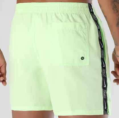 Costume da Bagno Uomo Nike Logo Tape - Verde Fluo