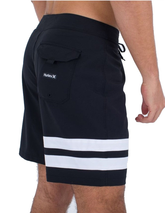 Costume Uomo Hurley Block Party Boardshorts 18' - Nero/Bianco