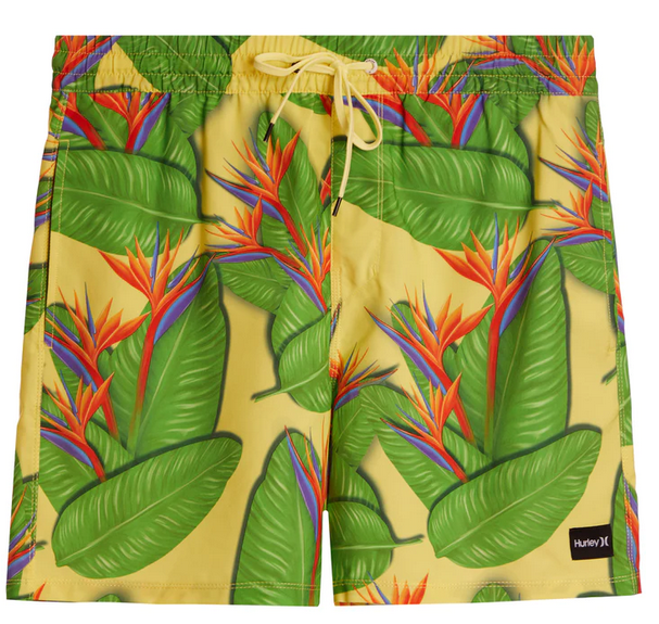 Costume Uomo Hurley Tropical Volley 17" - Verde/Giallo