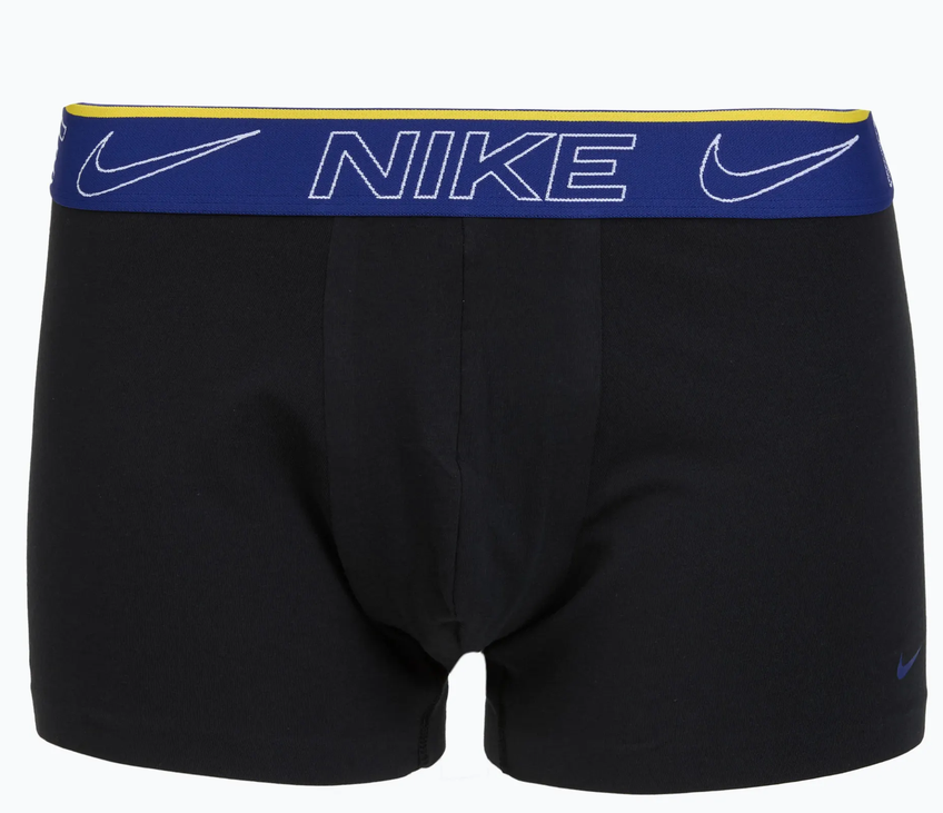 Due Boxer Nike Elite Cotton Stretch - Nero/Blu/Bordeaux