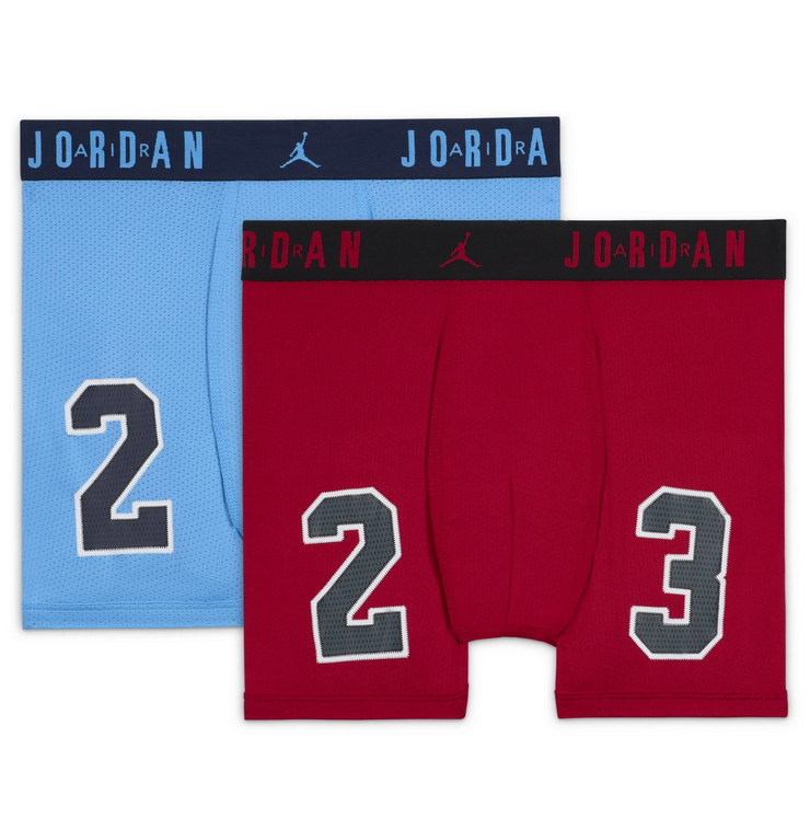 Due Boxer Ragazzo Jordan Flight Micro - Azzurro/Rosso