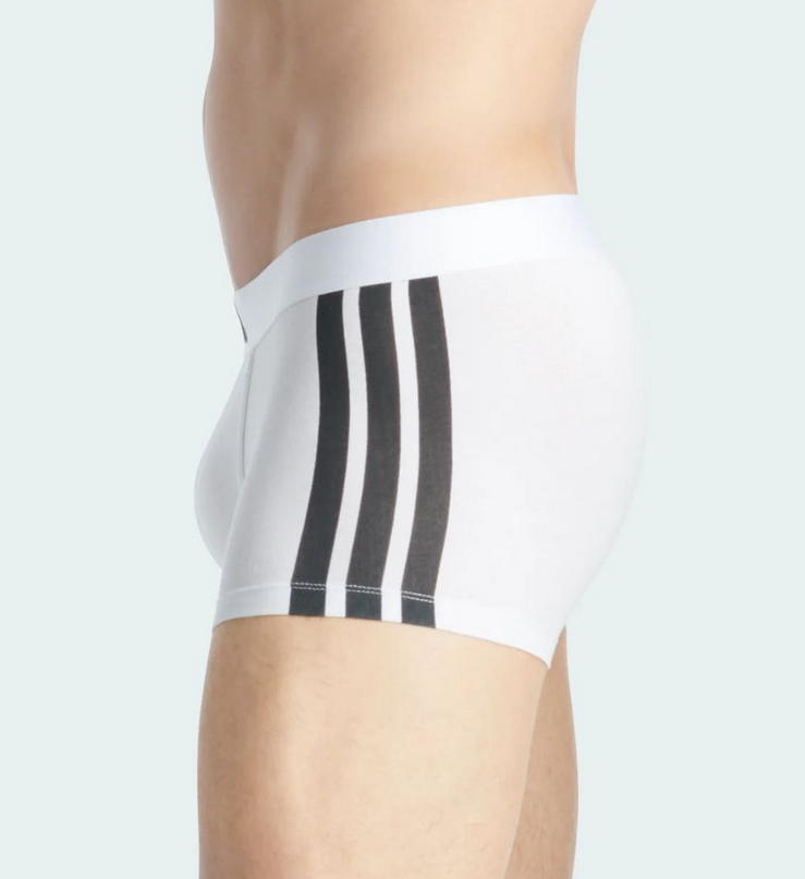 Due Boxer Uomo Adidas Active Flex Cotton - Bianco