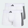 Due Boxer Uomo Adidas Active Flex Cotton - Bianco