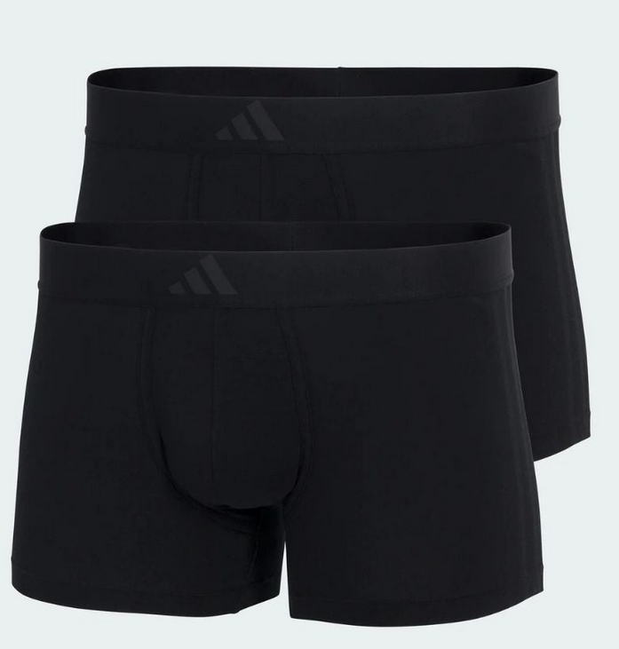 Due Boxer Uomo Adidas Active Flex Cotton - Nero