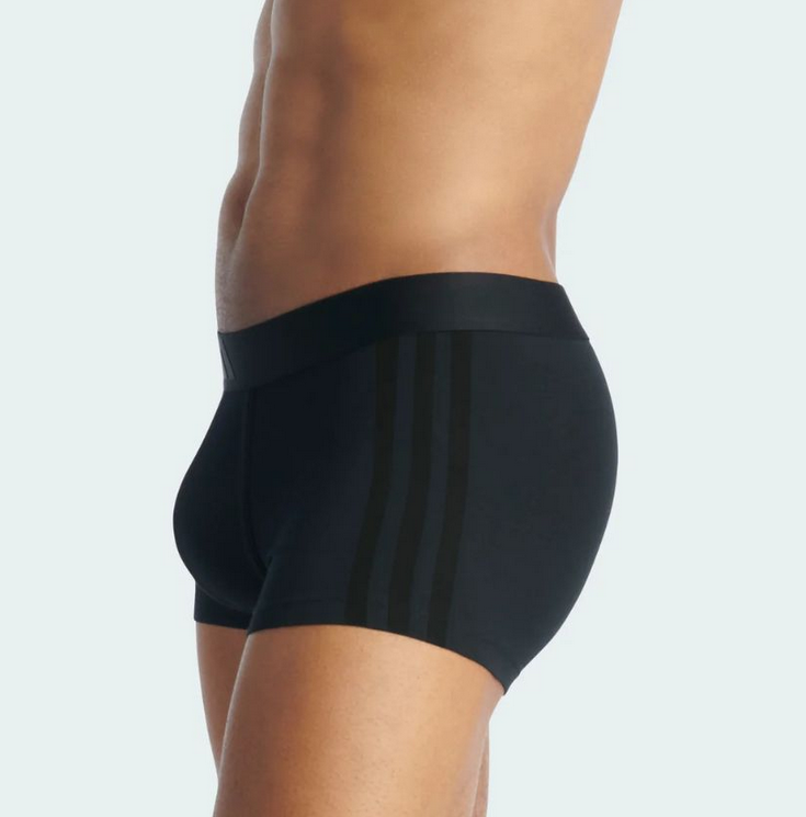 Due Boxer Uomo Adidas Active Flex Cotton - Nero