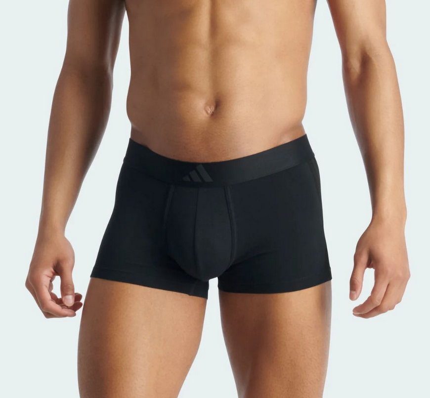 Due Boxer Uomo Adidas Active Flex Cotton - Nero