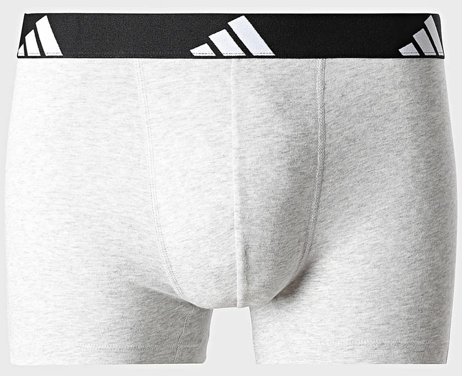 Due Boxer Uomo Adidas Active Flex Cotton - Nero/Grigio