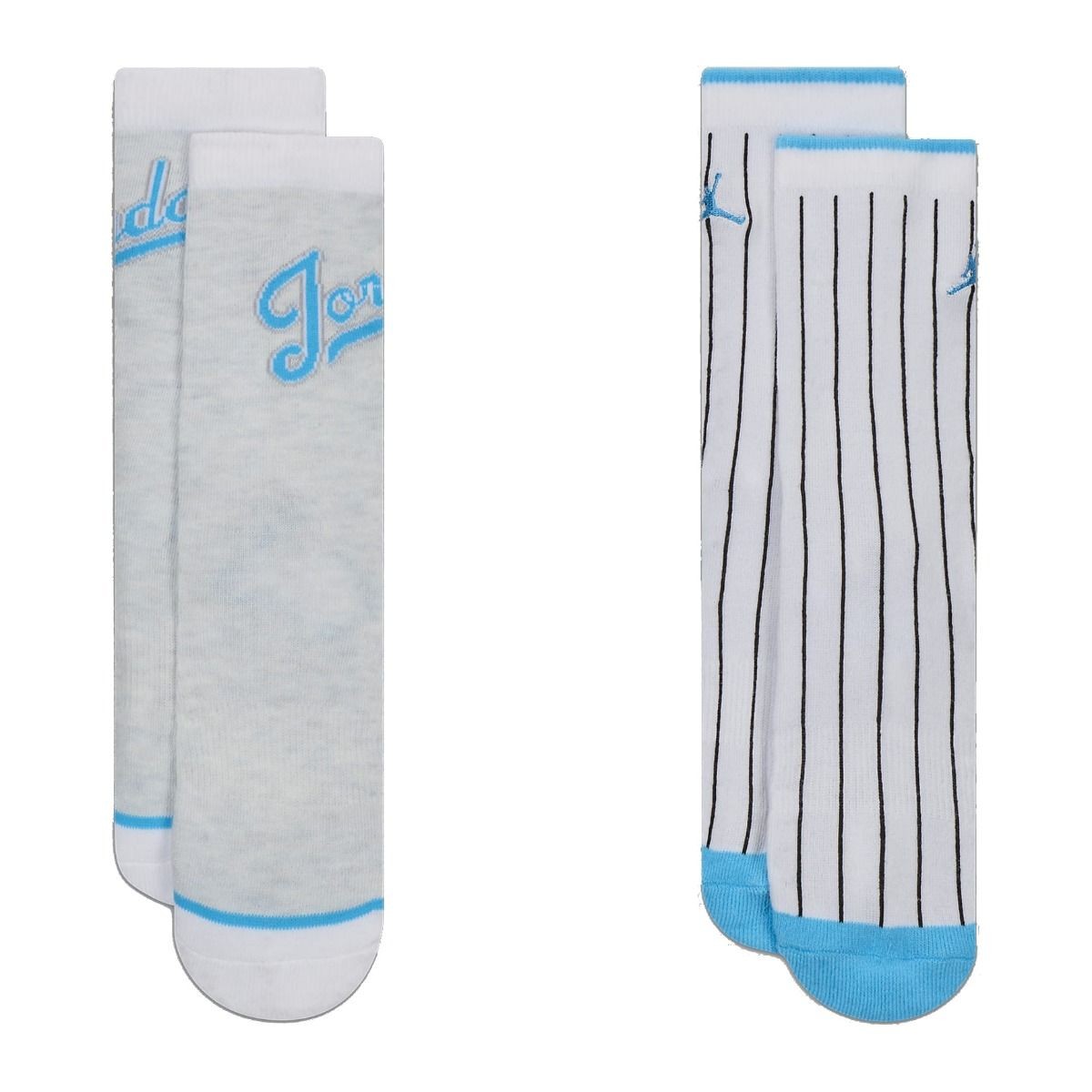 Due Paia di Calzini Jordan MVP - Bianco/Celeste