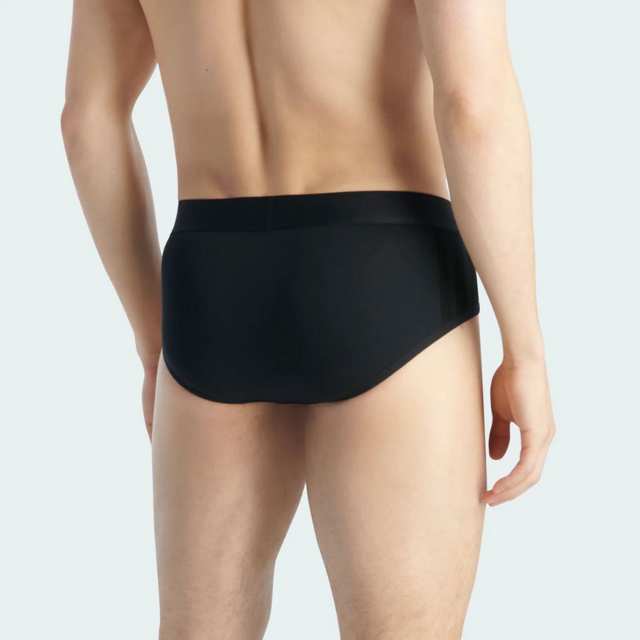 Due Slip Uomo Adidas Active Flex Cotton 3-Stripes - Nero