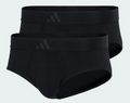 Due Slip Uomo Adidas Active Flex Cotton 3-Stripes - Nero