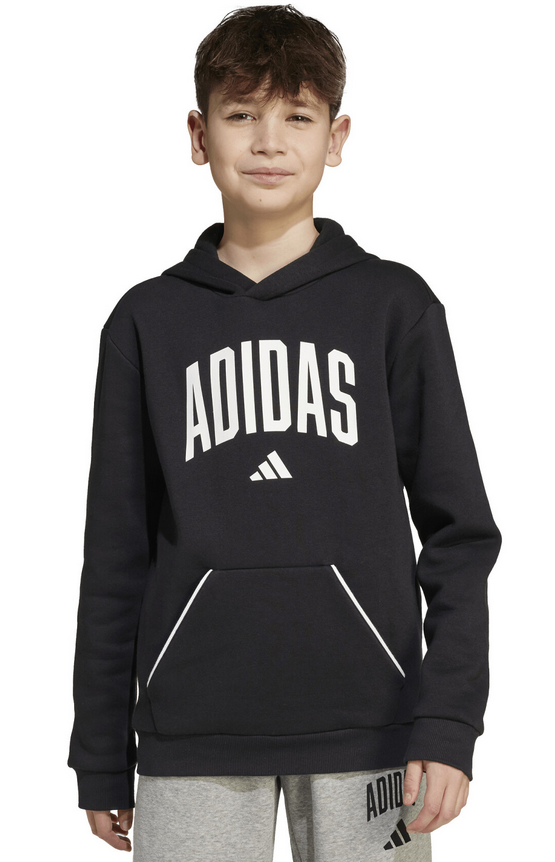 Felpa Adidas Ragazzo Essentials Collegiate Typography - Nero