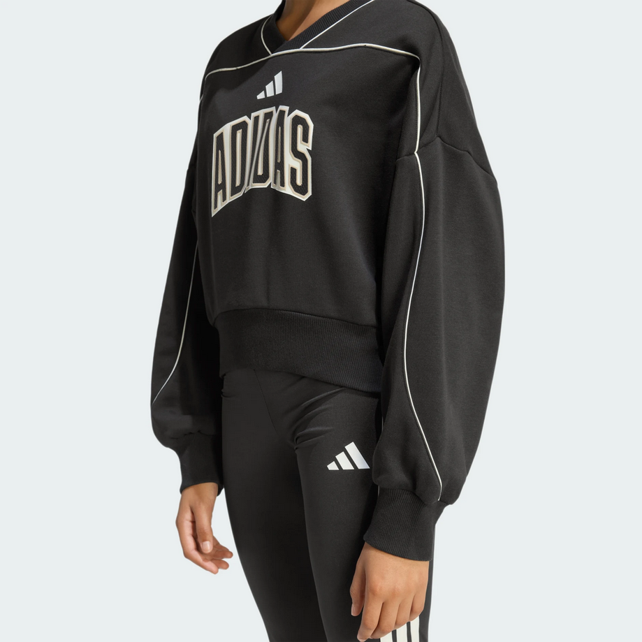 Felpa Bambina adidas STADIUM- NERO