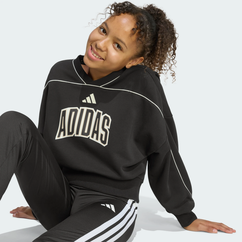 Felpa Bambina adidas STADIUM- NERO