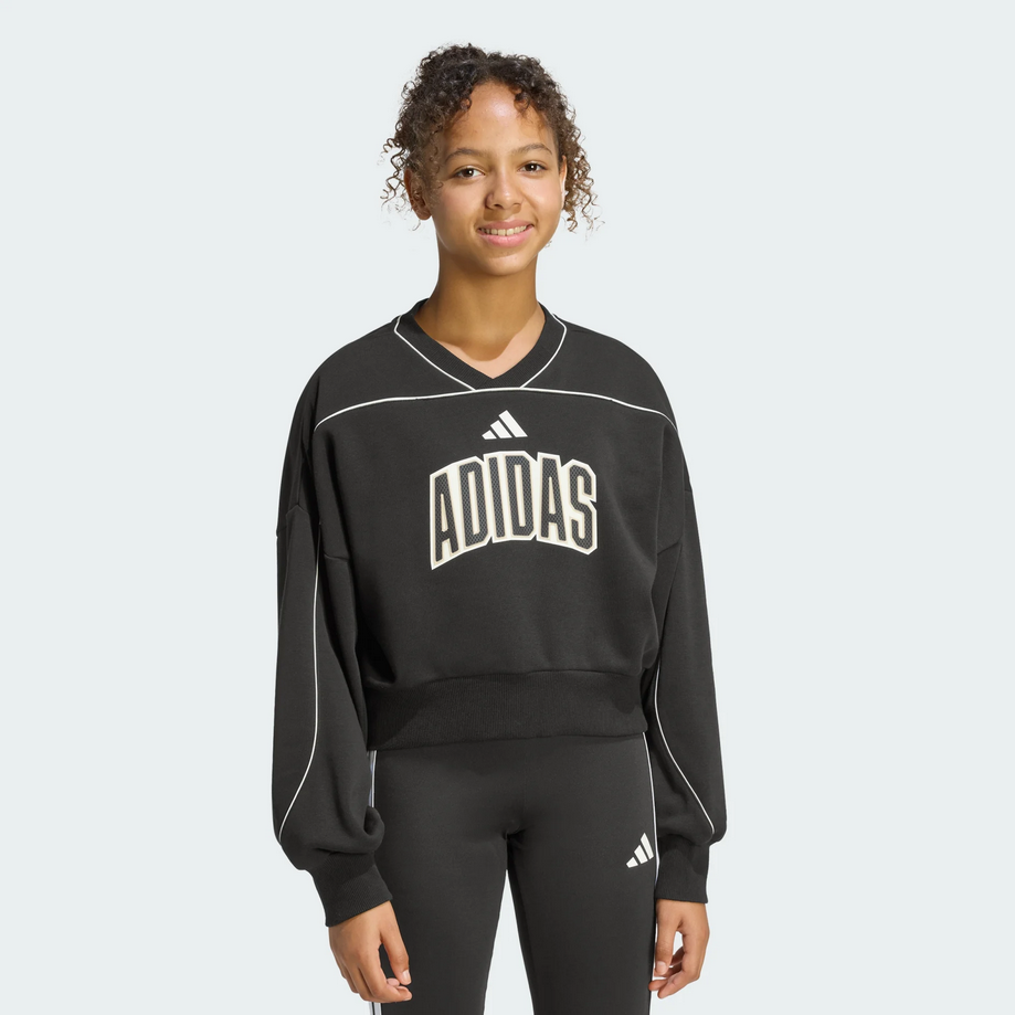 Felpa Bambina adidas STADIUM- NERO