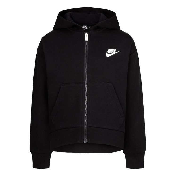 Felpa Bambina Nike Sportswear Club Fleece High Low  - Nero