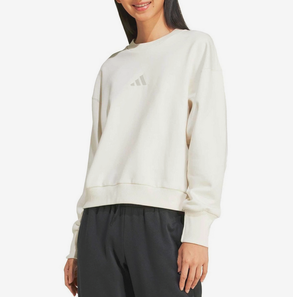 Felpa Donna Adidas ALL SZN Fleece Loose  - Bianco