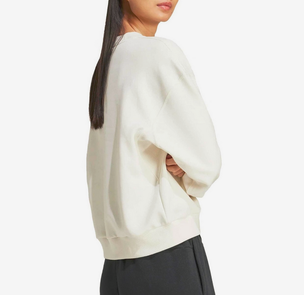 Felpa Donna Adidas ALL SZN Fleece Loose  - Bianco
