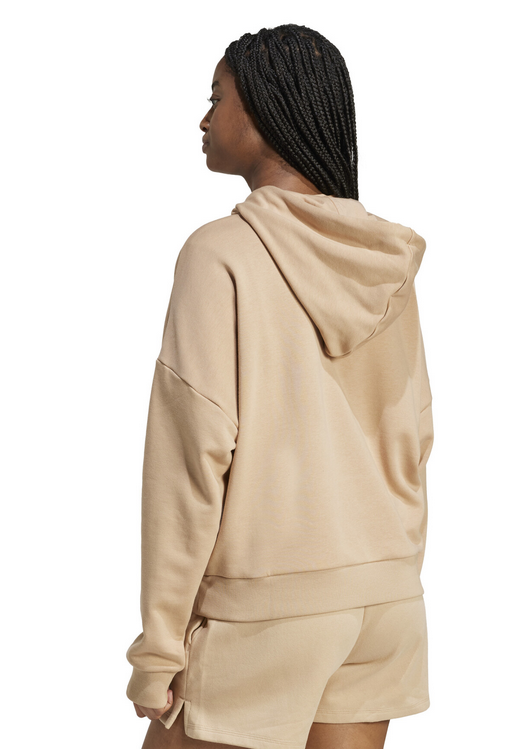 Felpa Donna Adidas Essentials Big Logo French Terry - Beige