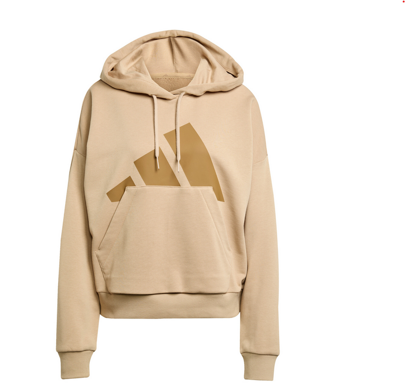 Felpa Donna Adidas Essentials Big Logo French Terry - Beige