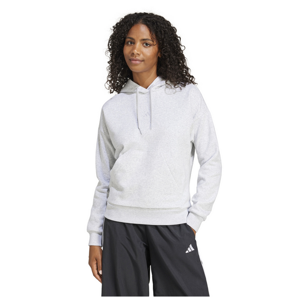 Felpa Donna Adidas Essentials Small Logo Feel Cozy - Grigio