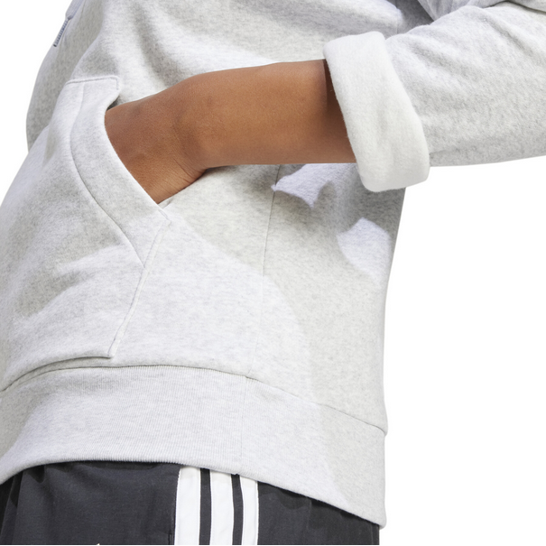 Felpa Donna Adidas Essentials Small Logo Feel Cozy - Grigio