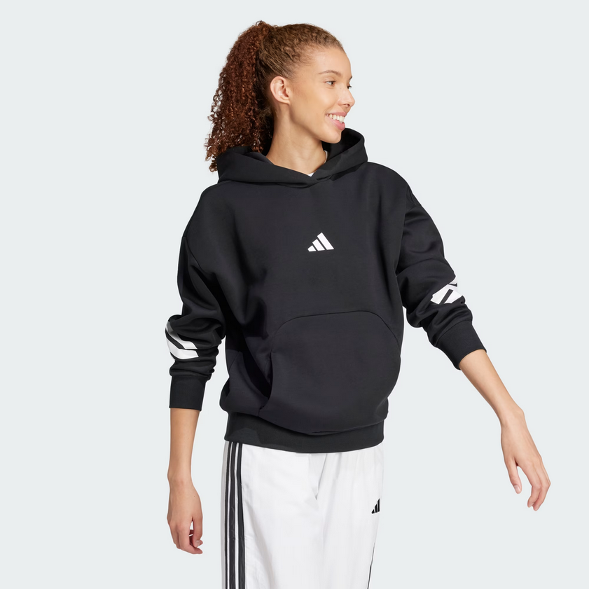 Felpa Donna Adidas Future Icons 3-Stripes - Nero
