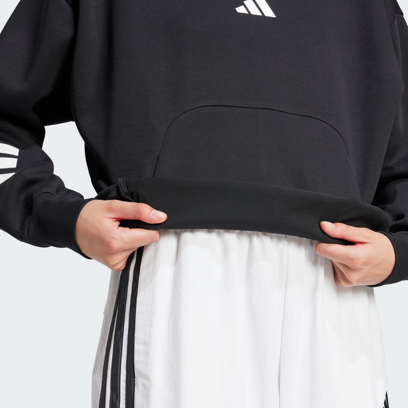 Felpa Donna Adidas Future Icons 3-Stripes - Nero