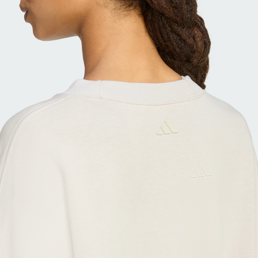 Felpa Donna Adidas Graphic Seasonal - Beige
