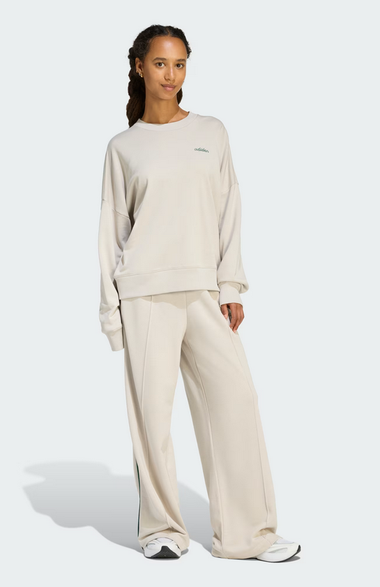 Felpa Donna Adidas Graphic Seasonal - Beige