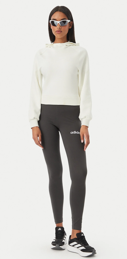 Felpa Donna Adidas Soft Lux - Bianco