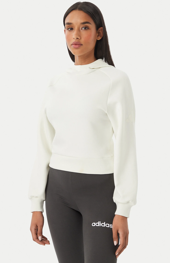 Felpa Donna Adidas Soft Lux - Bianco