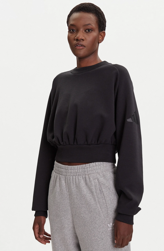 Felpa Donna Adidas Soft Lux Loose  - Nero