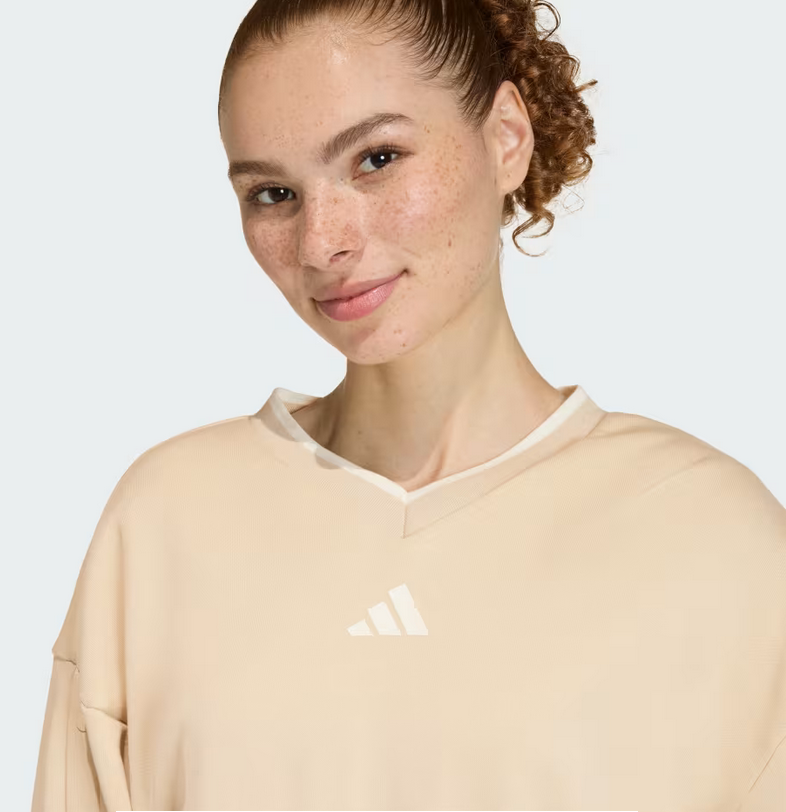 Felpa Donna Adidas Stadium Crew - Beige