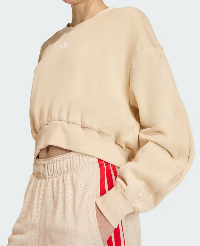Felpa Donna Adidas Stadium Crew - Beige