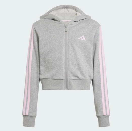 Felpa Ragazza Adidas 3Stripes - Grigio