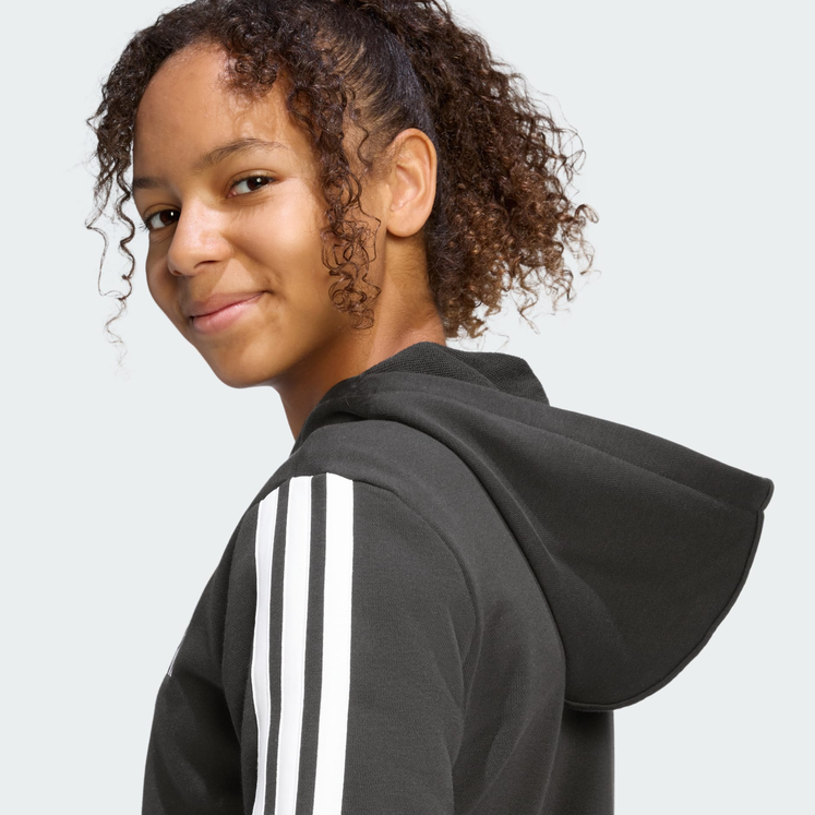 Felpa Ragazza Adidas ESSENTIAL FULL ZIP - Nero
