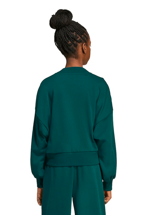 Felpa Ragazza Adidas Retrò Varsity - Verde