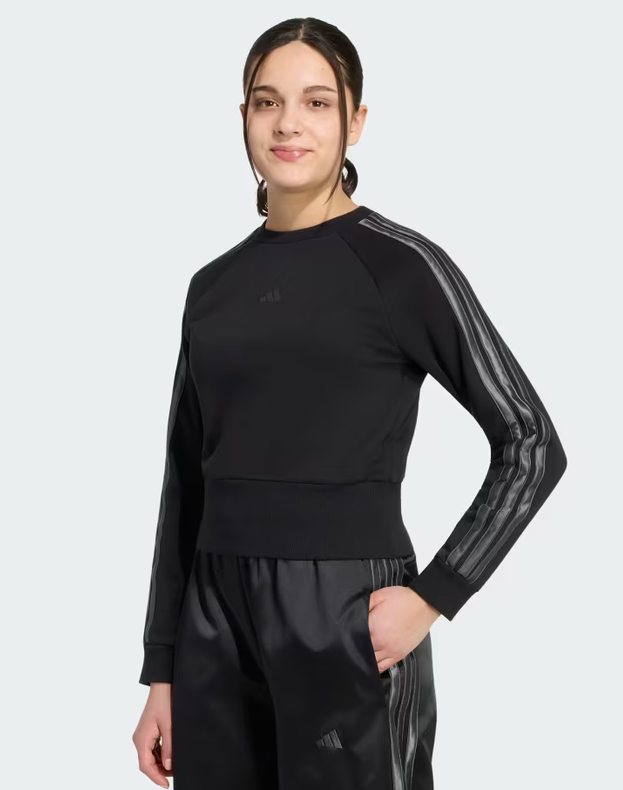 Felpa Ragazza Adidas Satin - Nero
