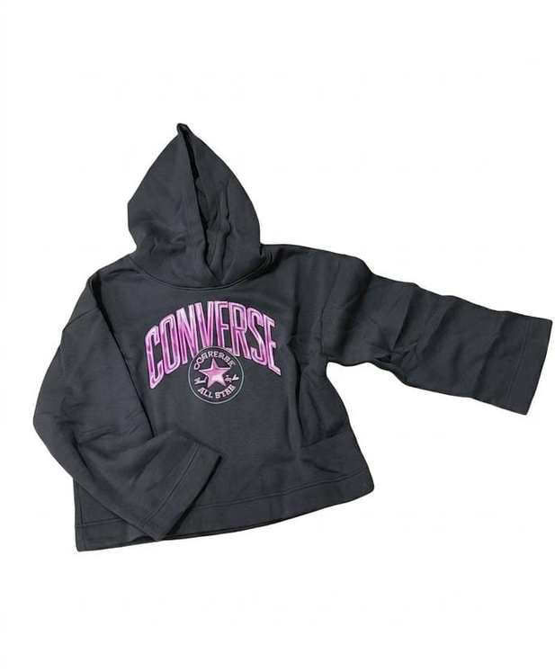 Felpa Ragazza Converse CNVG WIDE SLEEVE - Grigio