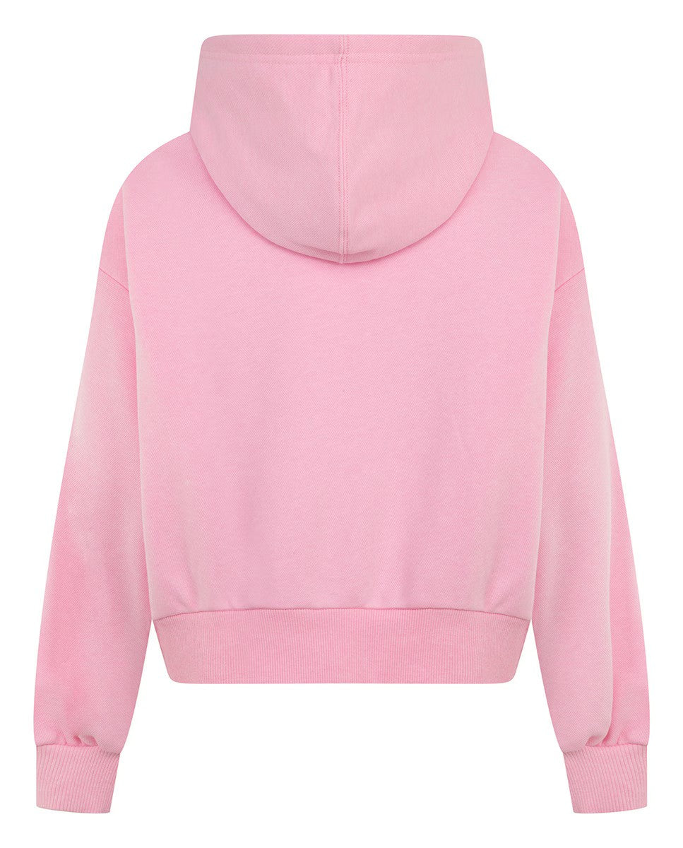 Felpa Ragazza Converse lt jellyfish jitter - rosa - cotone garzato
