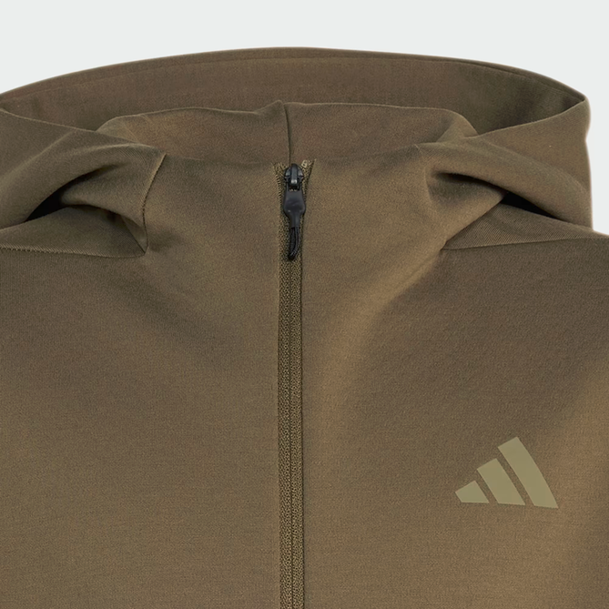 Felpa Ragazzo Adidas con zip Z.N.E - VERDE