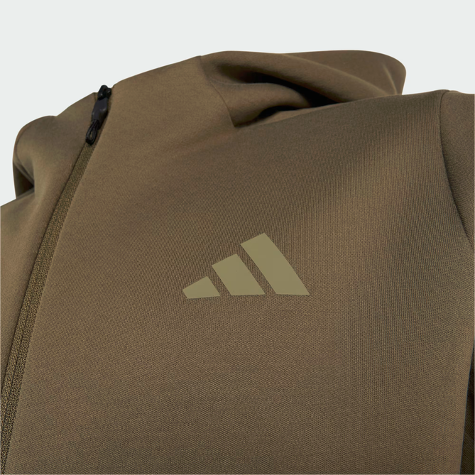 Felpa Ragazzo Adidas con zip Z.N.E - VERDE