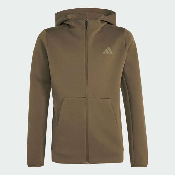 Felpa Ragazzo Adidas con zip Z.N.E - VERDE